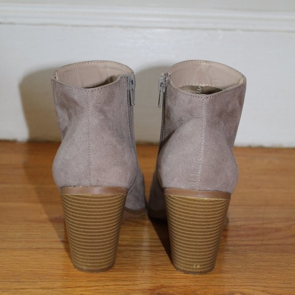 Banana Republic Grey Suede Ankle Booties - Picture 3 of 6